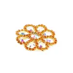Crystal Motif Daisy 65mm Crystal AB/Orange