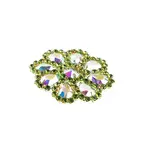 Crystal Motif Daisy 65mm Crystal AB/Peridot
