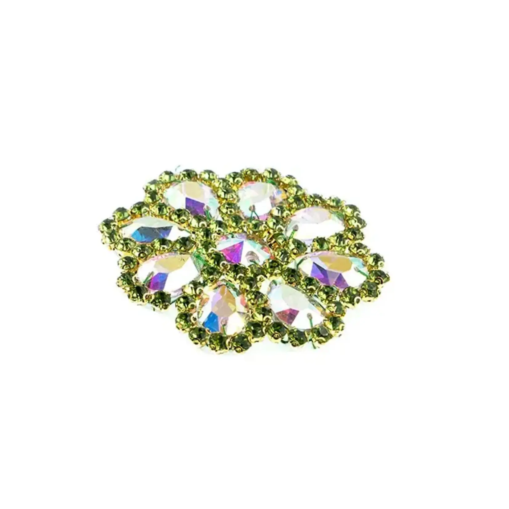 Crystal Motif Daisy 65mm Crystal AB/Peridot