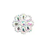 Crystal Motif Daisy 65mm Crystal AB/Silver