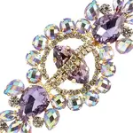 Crystal Motif Cosmos 13.5x5.7cm Amethyst AB Gold Casing