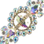 Crystal Motif Cosmos 13.5x5.7cm Crystal AB Gold Casing