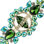 Crystal Motif Cosmos 13.5x5.7cm Green AB Gold Casing