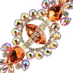 Crystal Motif Cosmos 13.5x5.7cm Orange AB Gold Casing