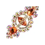 Crystal Motif Cosmos 13.5x5.7cm Orange AB Gold Casing