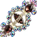 Crystal Motif Cosmos 13.5x5.7cm Purple AB Gold Casing