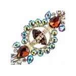 Crystal Motif Cosmos 13.5x5.7cm Topaz AB Gold Casing