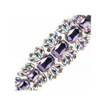 Crystal Motif Thorns 20.5x5cm Amethyst AB Gold Casing