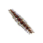 Crystal Motif Thorns 20.5x5cm Topaz AB Gold Casing