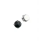 Crystal Lane DIY Sew on Rhinestone 10mm Silver/Jet 20pcs