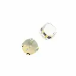 Crystal Lane DIY Sew on Rhinestone 10mm Silver/Light Yellow Opal 20pcs