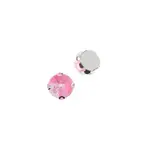 Crystal Lane DIY Sew on Rhinestone 10mm Silver/Neon Fuchsia AB 20pcs