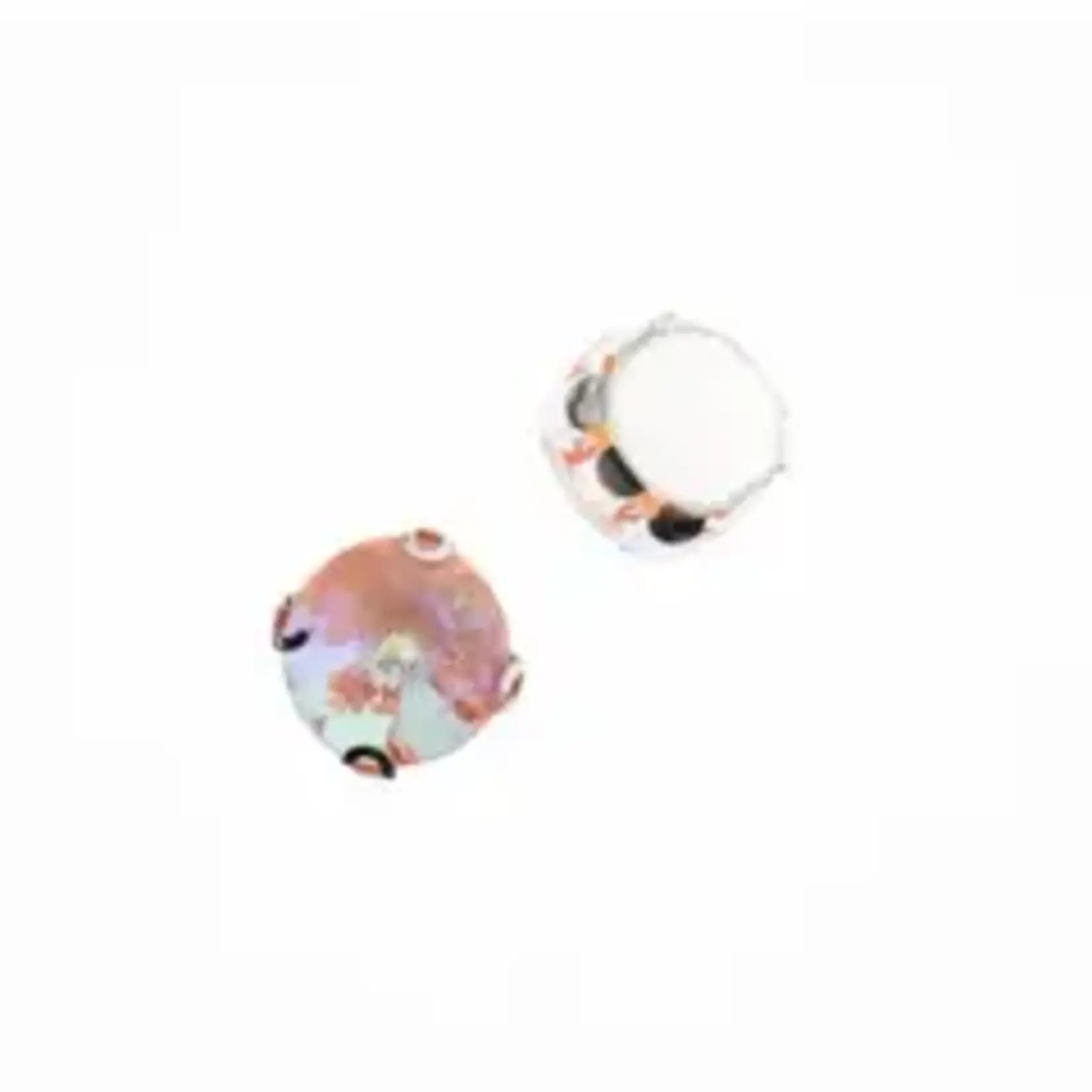 Crystal Lane DIY Sew on Rhinestone 10mm Silver/Pink AB20pcs