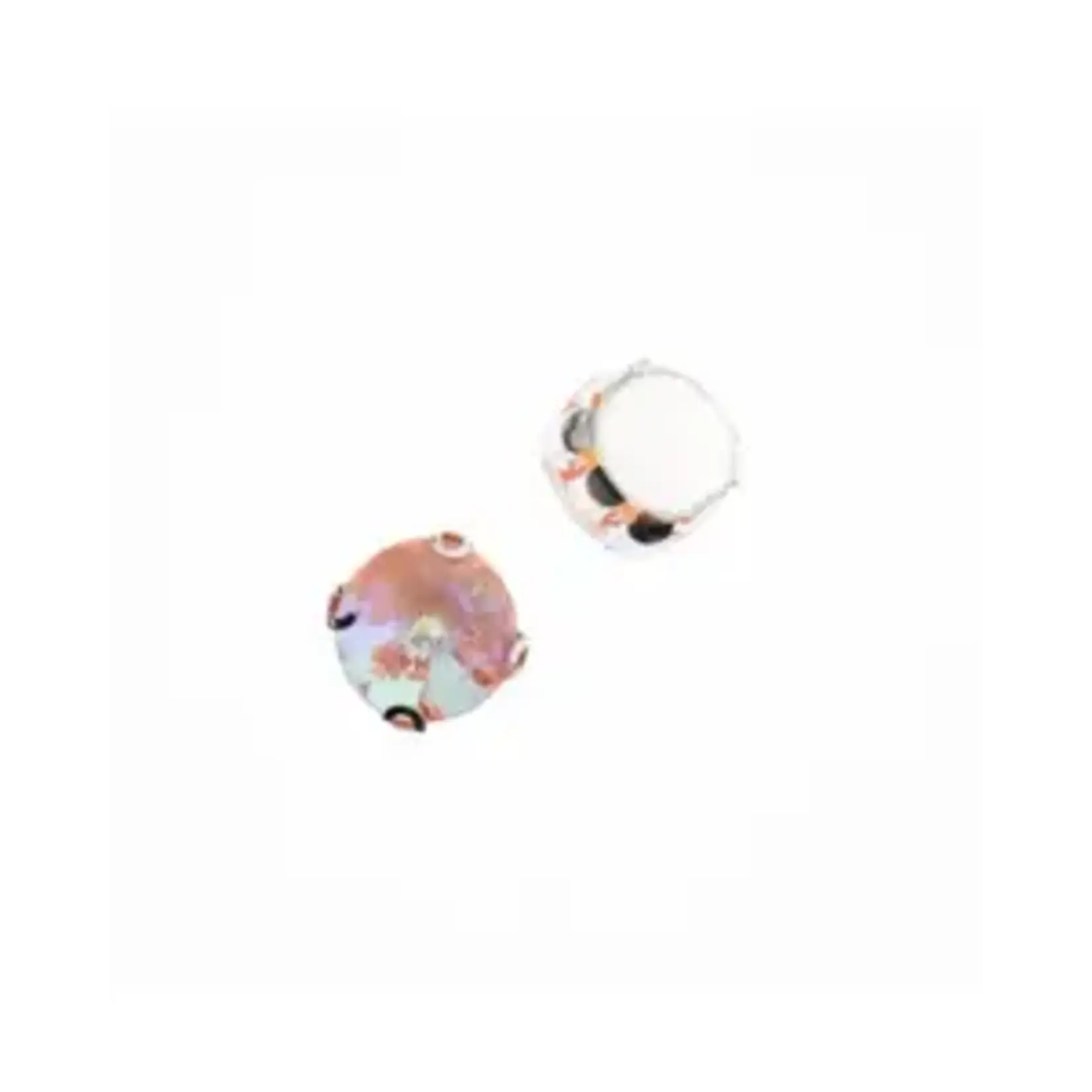 Crystal Lane DIY Sew on Rhinestone 10mm Silver/Pink AB20pcs