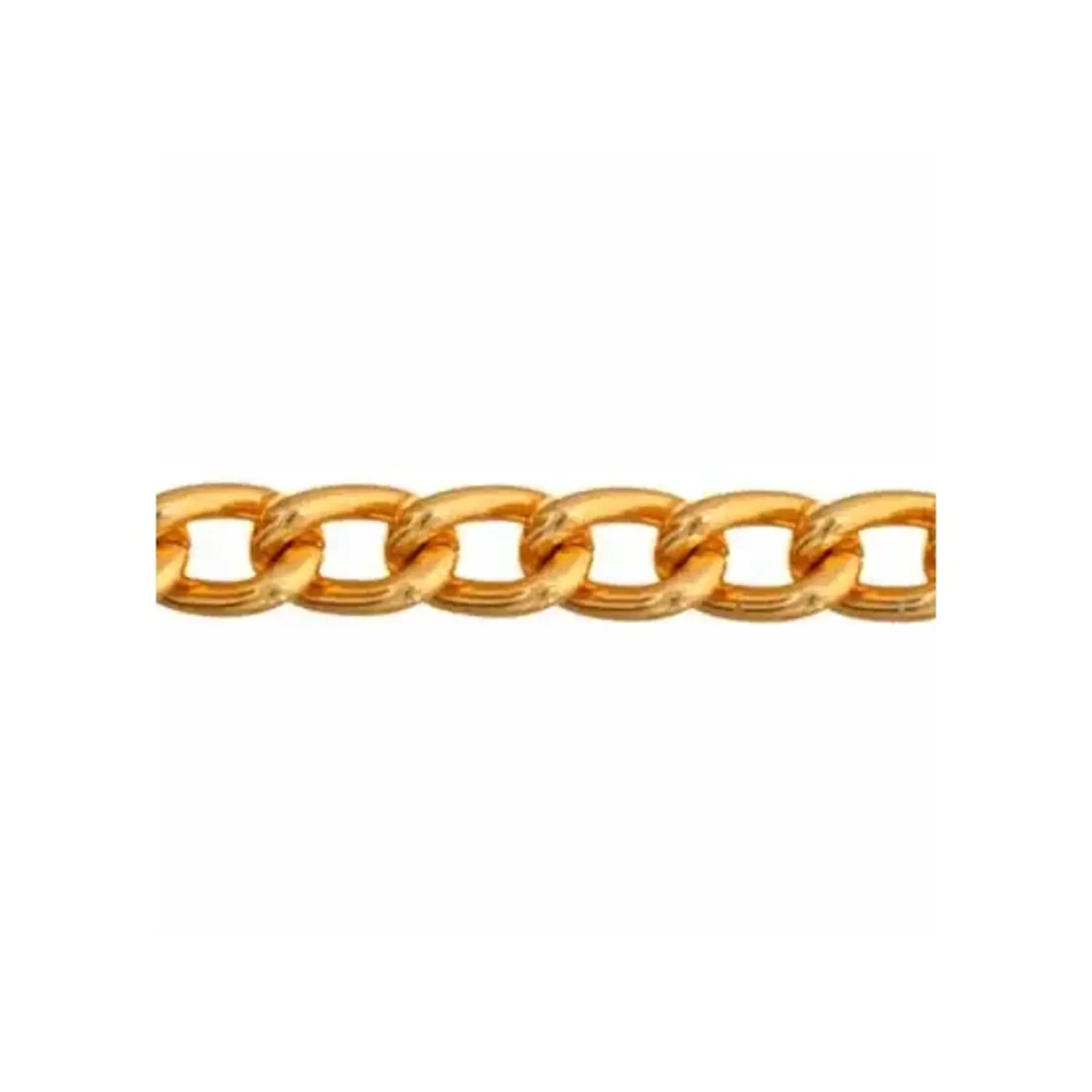 Aluminium chain Link 6mm Gold