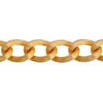 Aluminium chain textured Link 14mm Gold