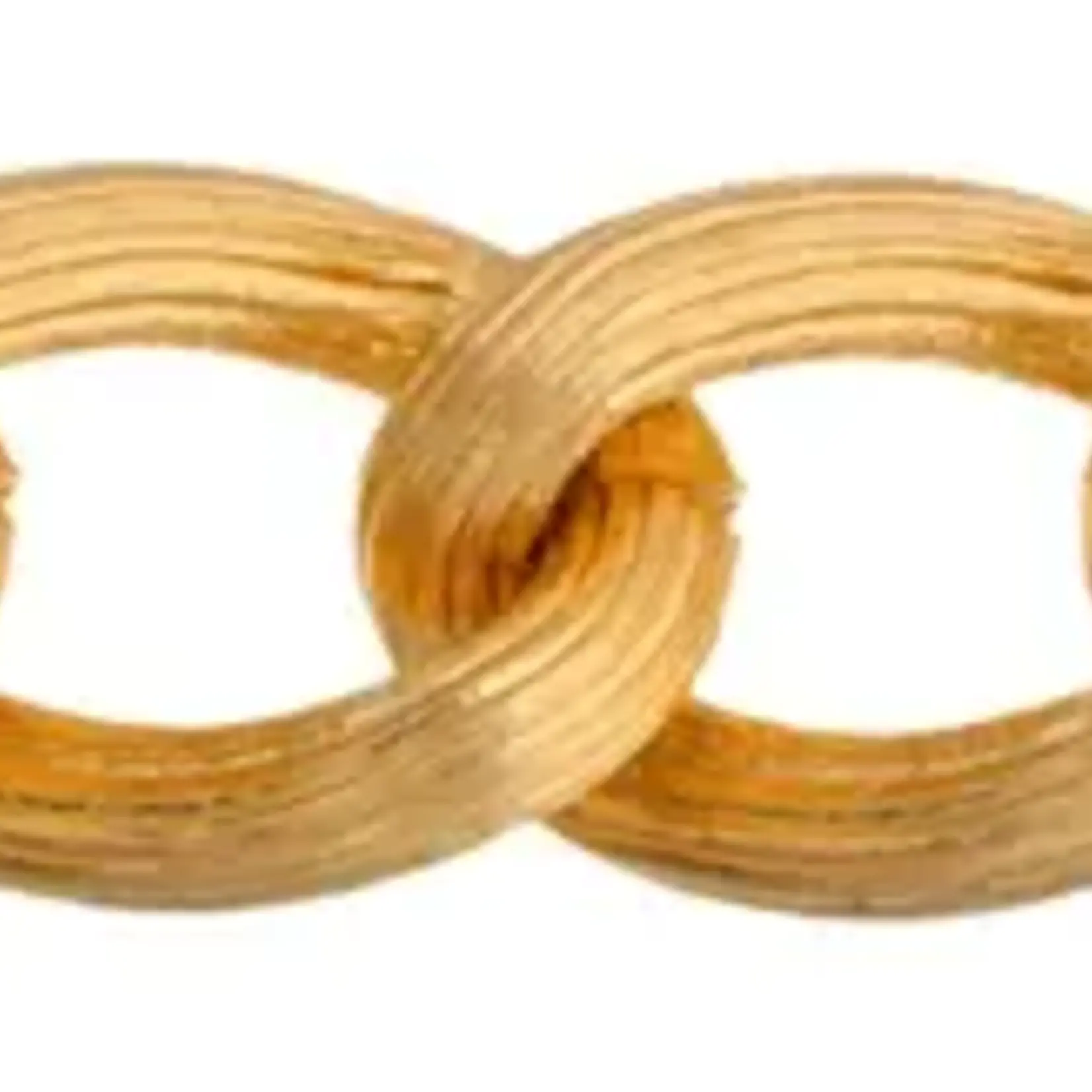 Aluminium chain textured Link 14mm Gold