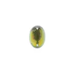 Czech Glass 2 Hole Cabochon 18 x 13mm Oval Transparent Vitrail Foiling 6pcs