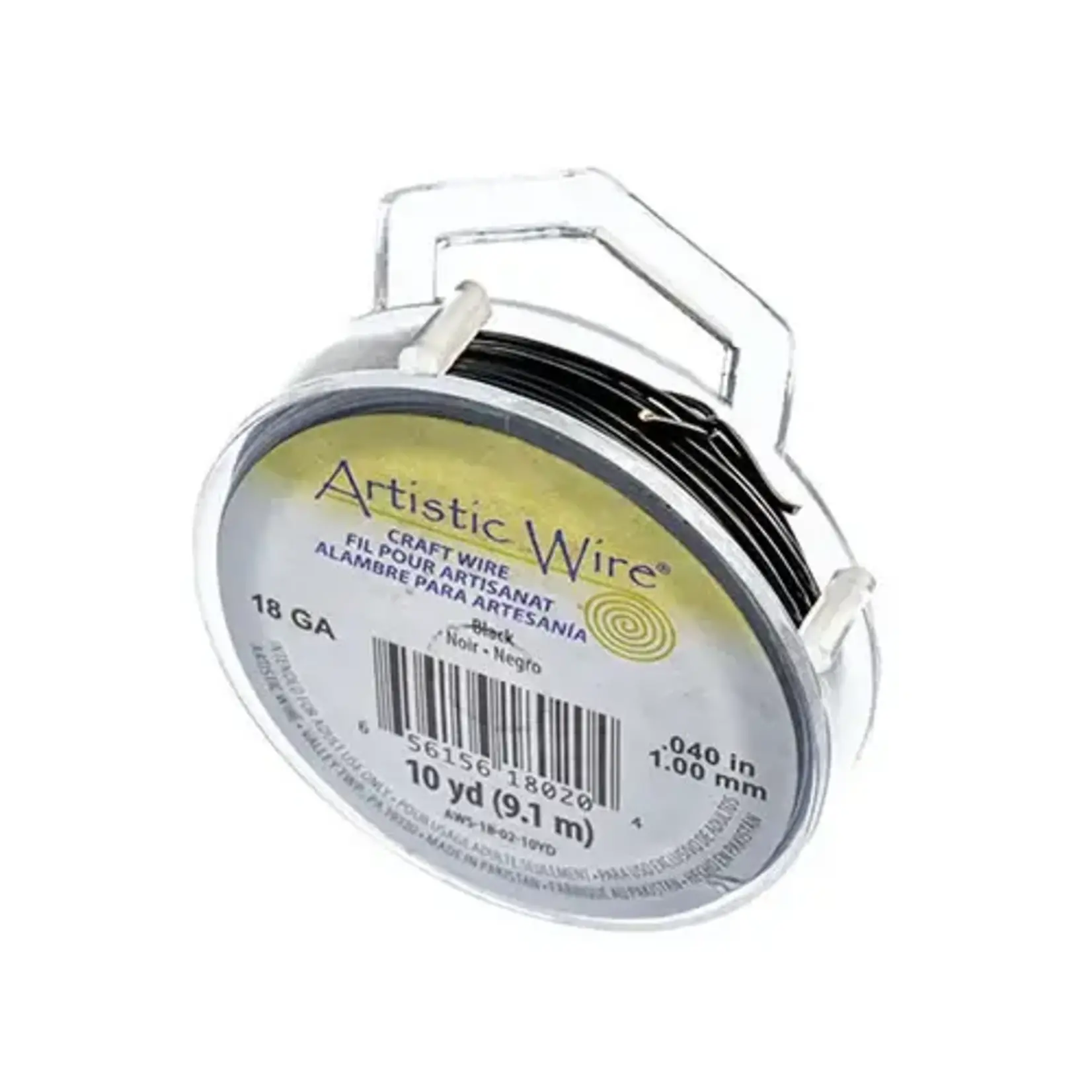 Art Wire 18ga Lead/Nickel safe - Black 10yds