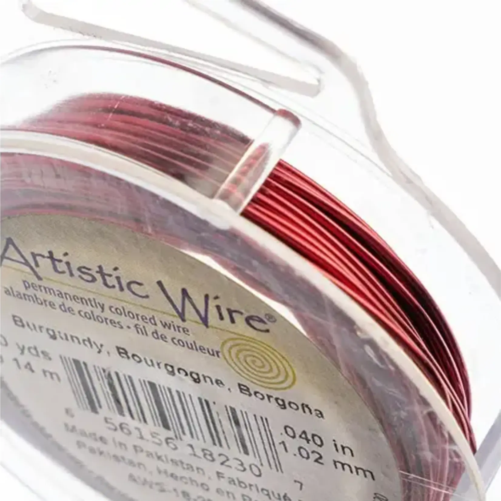 Art Wire 18ga Lead/Nickel safe - Burgundy 10yds