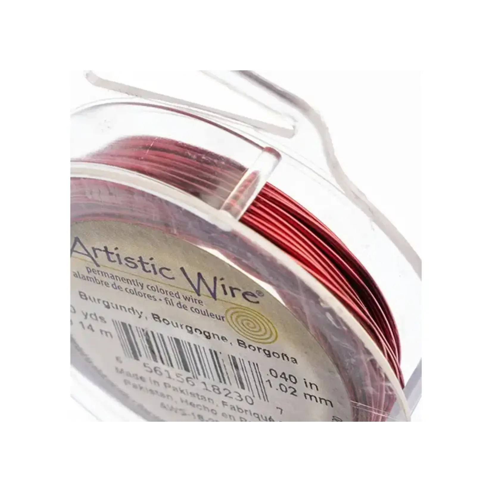 Art Wire 18ga Lead/Nickel safe - Burgundy 10yds