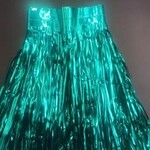 Metallic Drapery 15 inches x 10 feet Teal