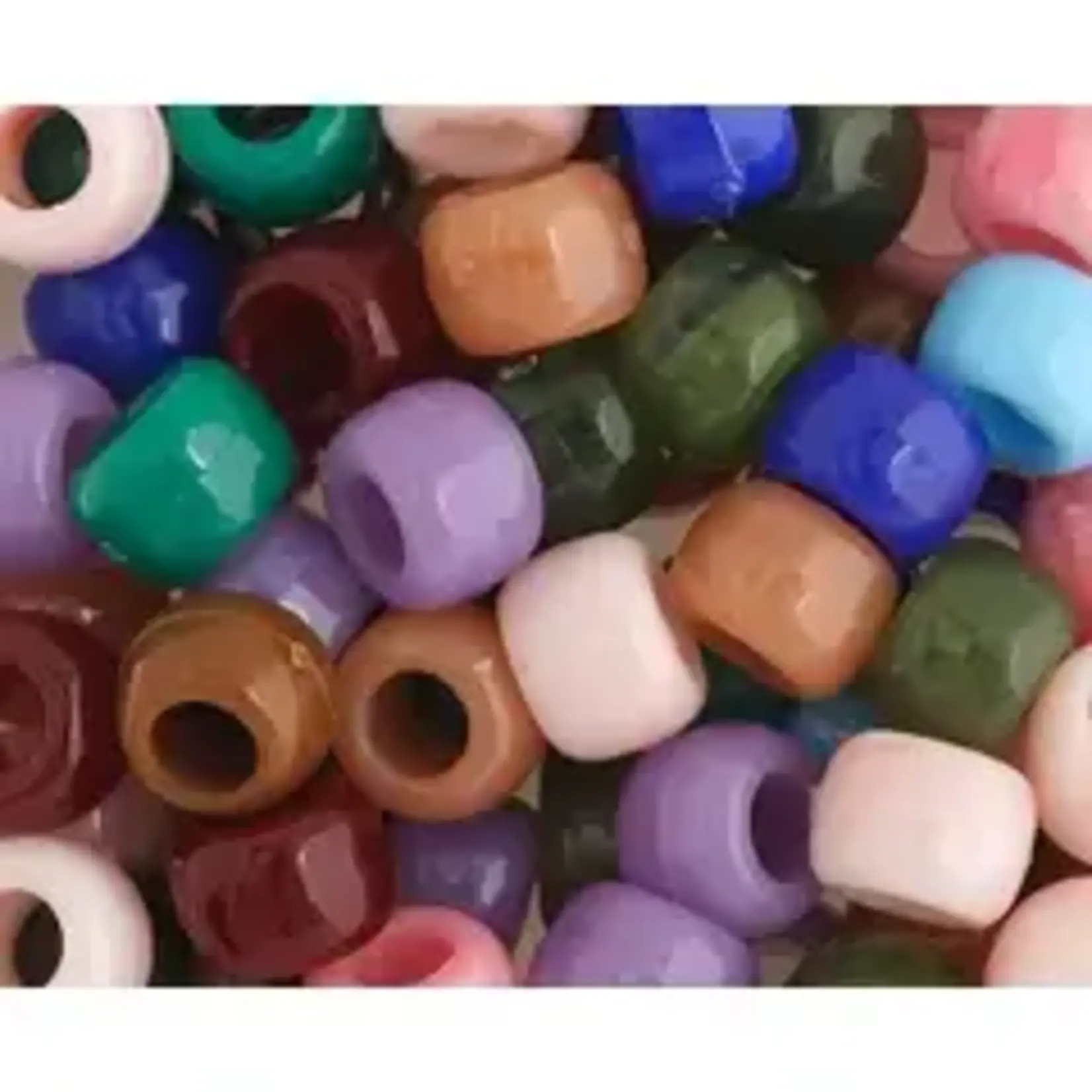 Crowbeads 9mm (1000pcs)  Multi Imitation semi-Precious