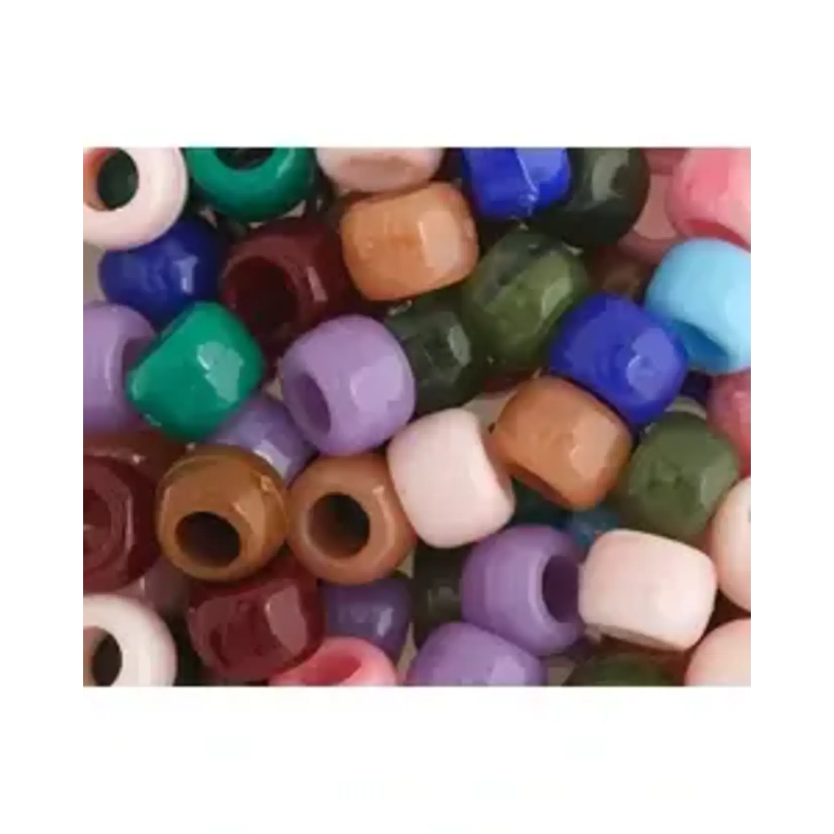 Crowbeads 9mm (1000pcs)  Multi Imitation semi-Precious