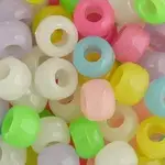 Crowbeads 9mm (60pcs)  Glow-in-the-Dark Multi