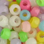 Crowbeads 9mm (60pcs)  Glow-in-the-Dark Multi