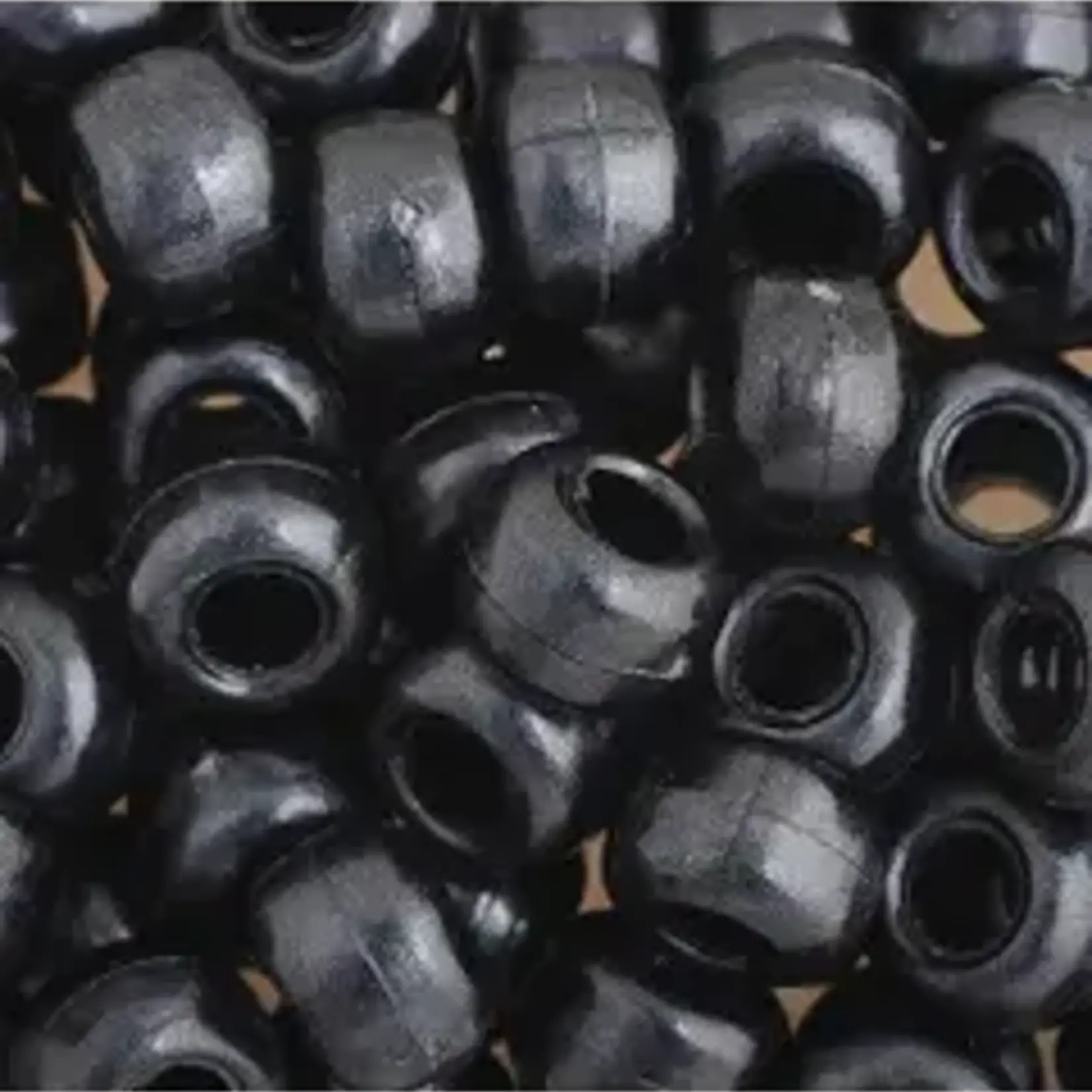 Crowbeads 9mm (60pcs)  Pearl Black