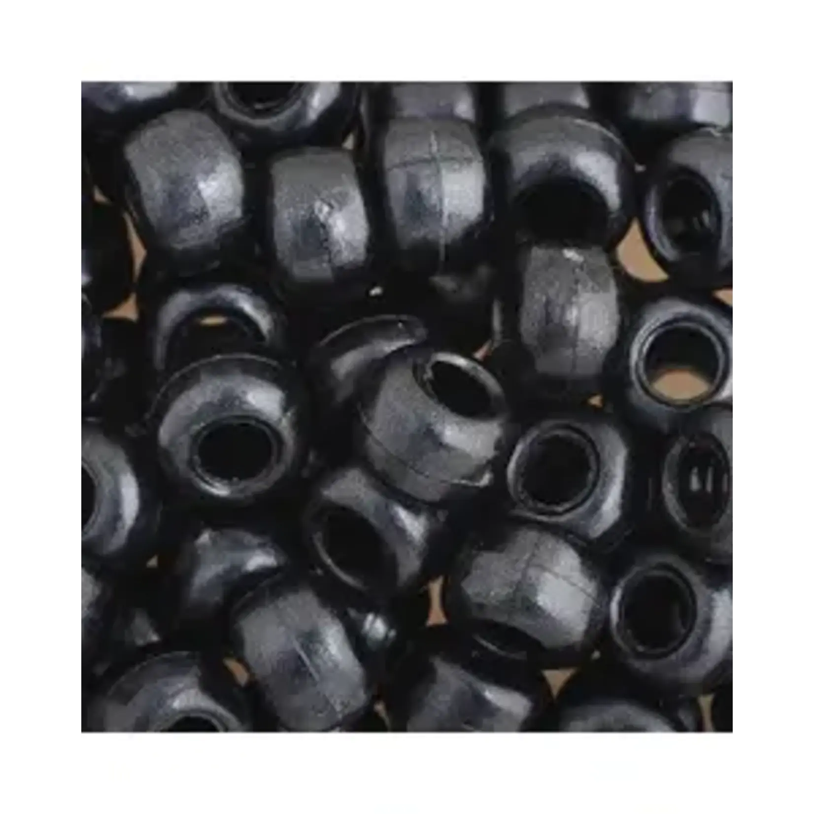 Crowbeads 9mm (60pcs)  Pearl Black