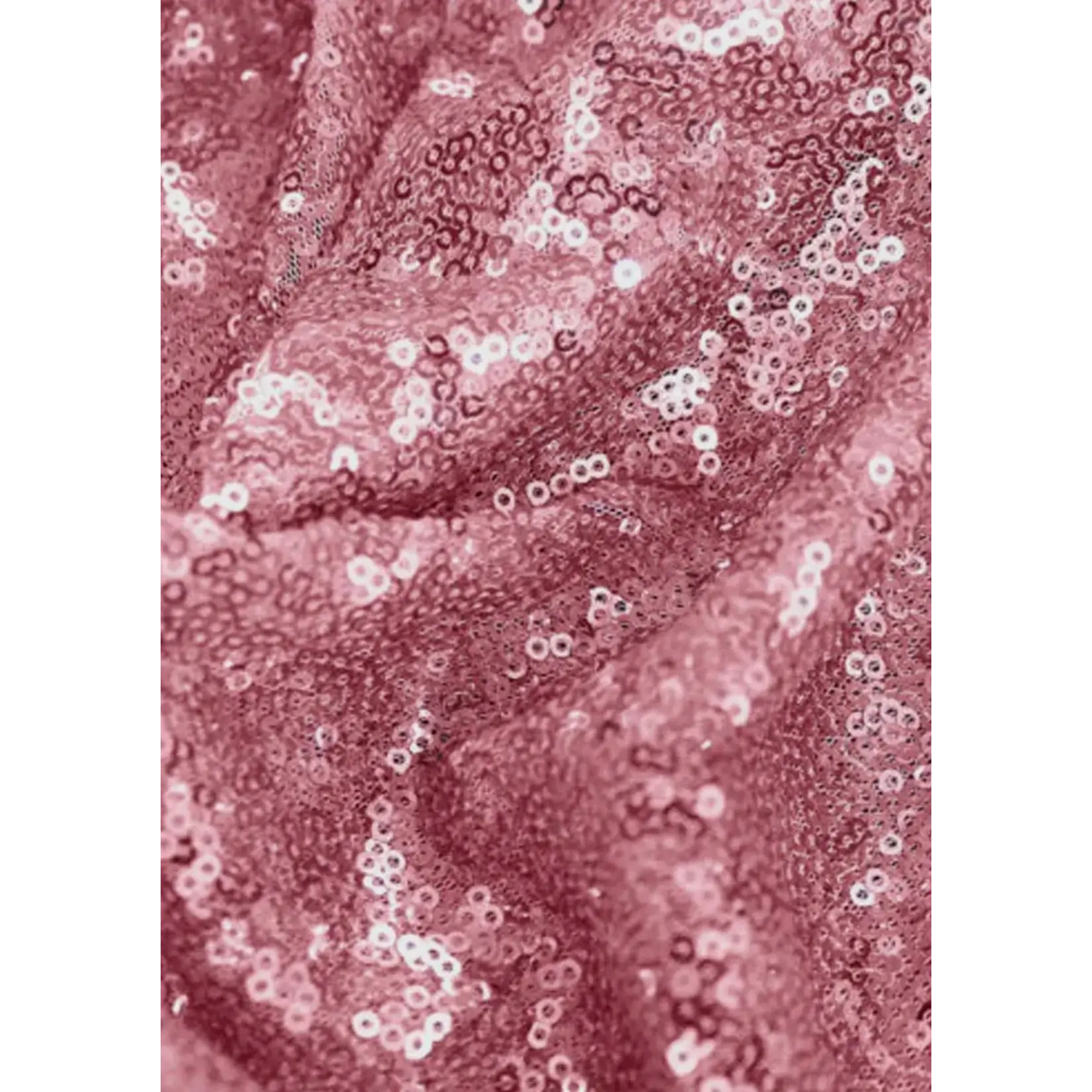 Sequin Mesh 3mm 51 Inches - Baby Pink
