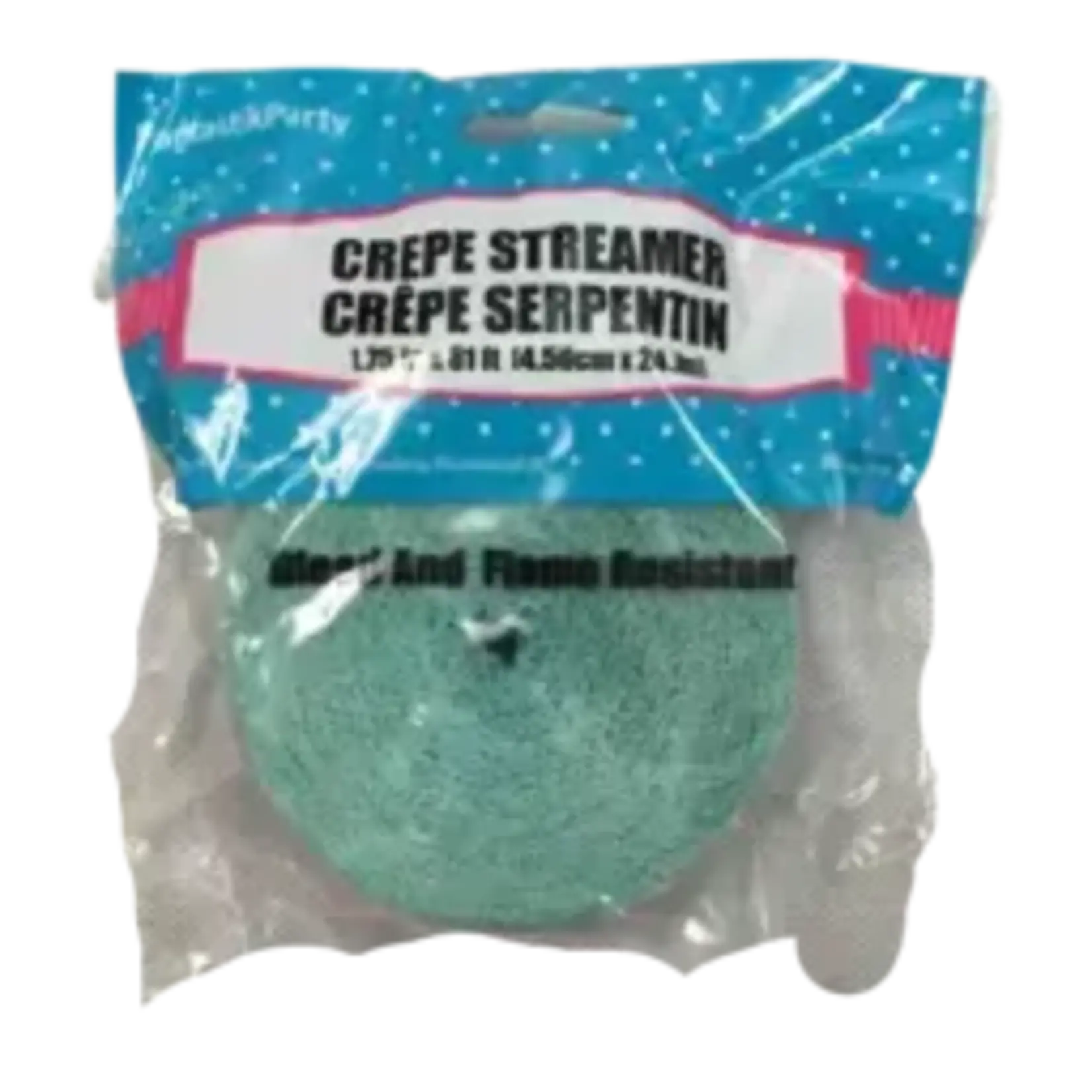 Crepe Streamers 1.75 x 81 Inches Ash Grey