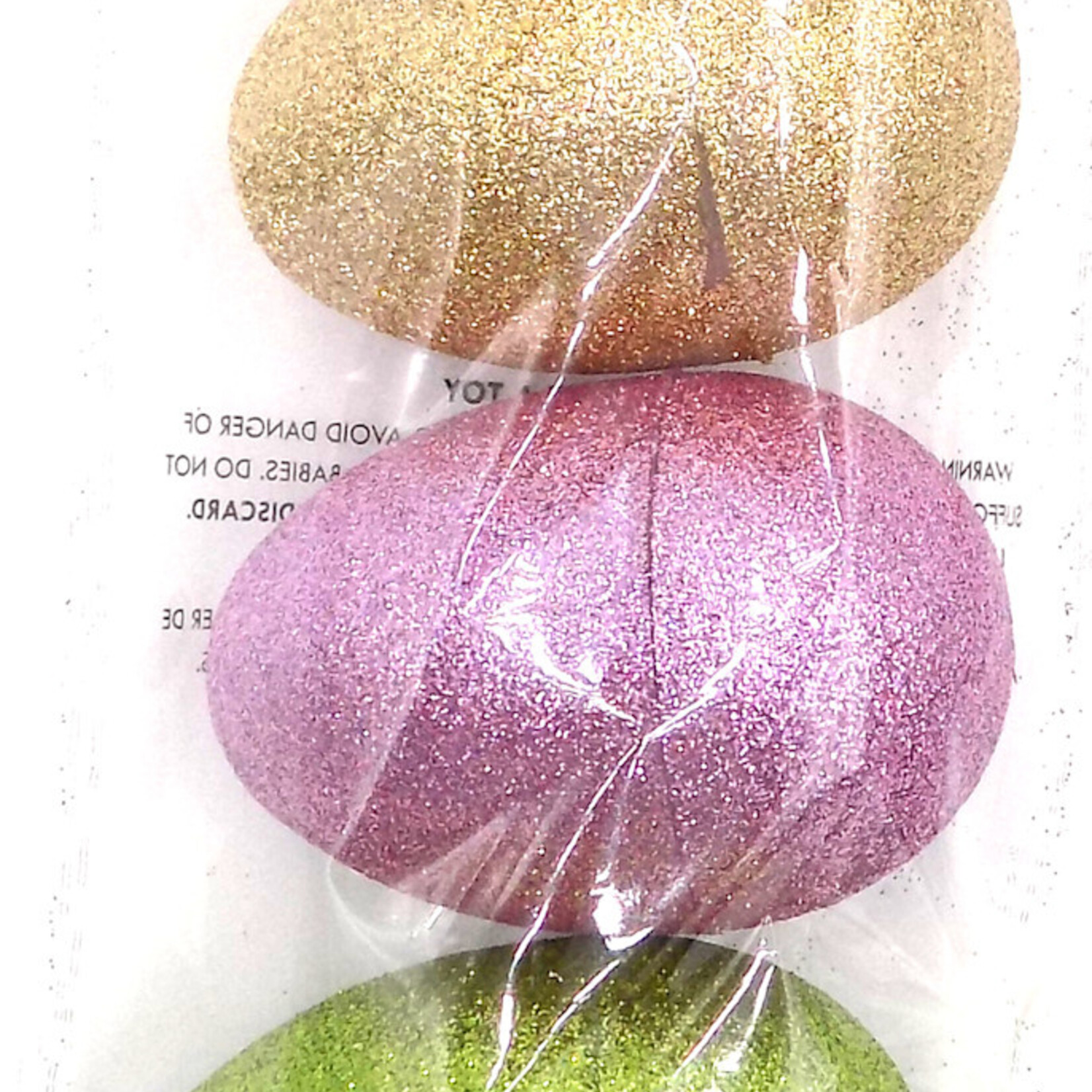 10ct 2.5 inches Easter Eggs ; Iridescent Asst