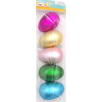 5ct 3.5 inches Easter Eggs ; Metallic Matte Asst