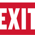 Bazic Bazic Sign 12" x 16" -  Exit