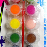 Bazic 0.17 FL OZ (5ml) 12 Color Kid's Paint w/ brush