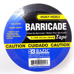 Selectum Bazic 3" x 1000" Yellow 'Caution' Barricade Tape