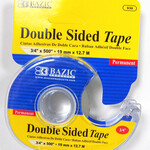 Bazic 3/4" X 500 Double Sided Permanent Tape w/ Dispenser