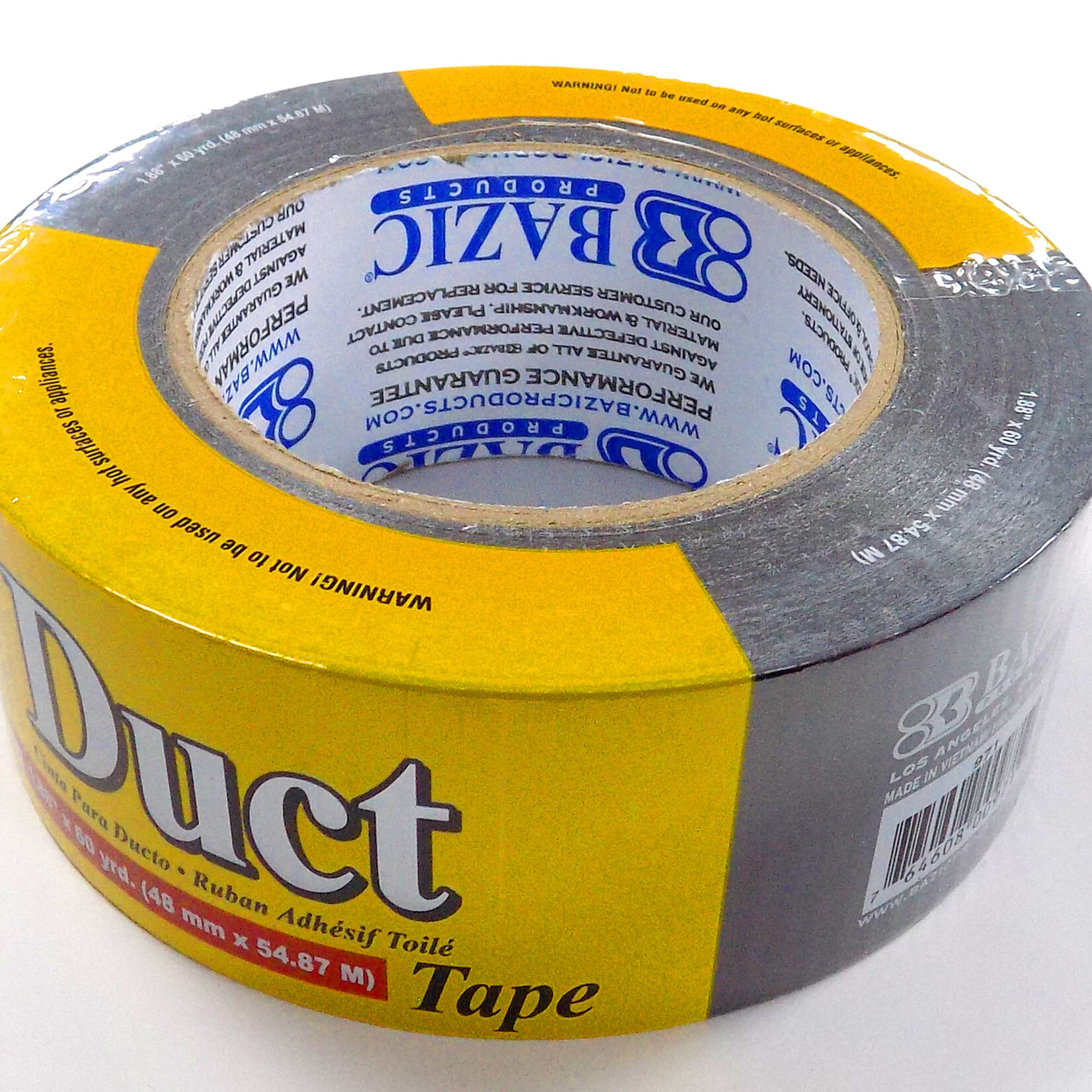 Bazic 1.88" X 60 Yards Black Duct Tape