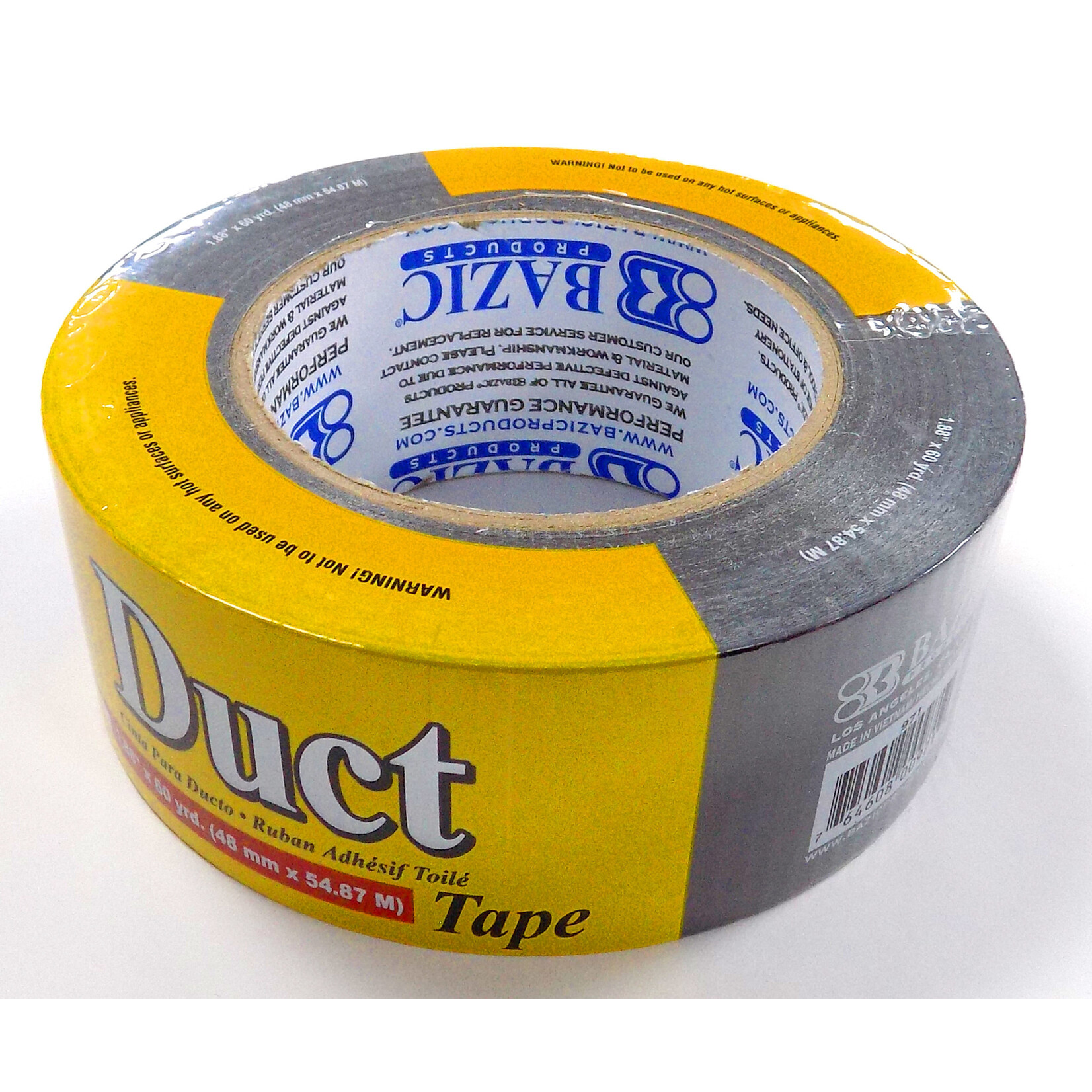 Bazic 1.88" X 60 Yards Black Duct Tape