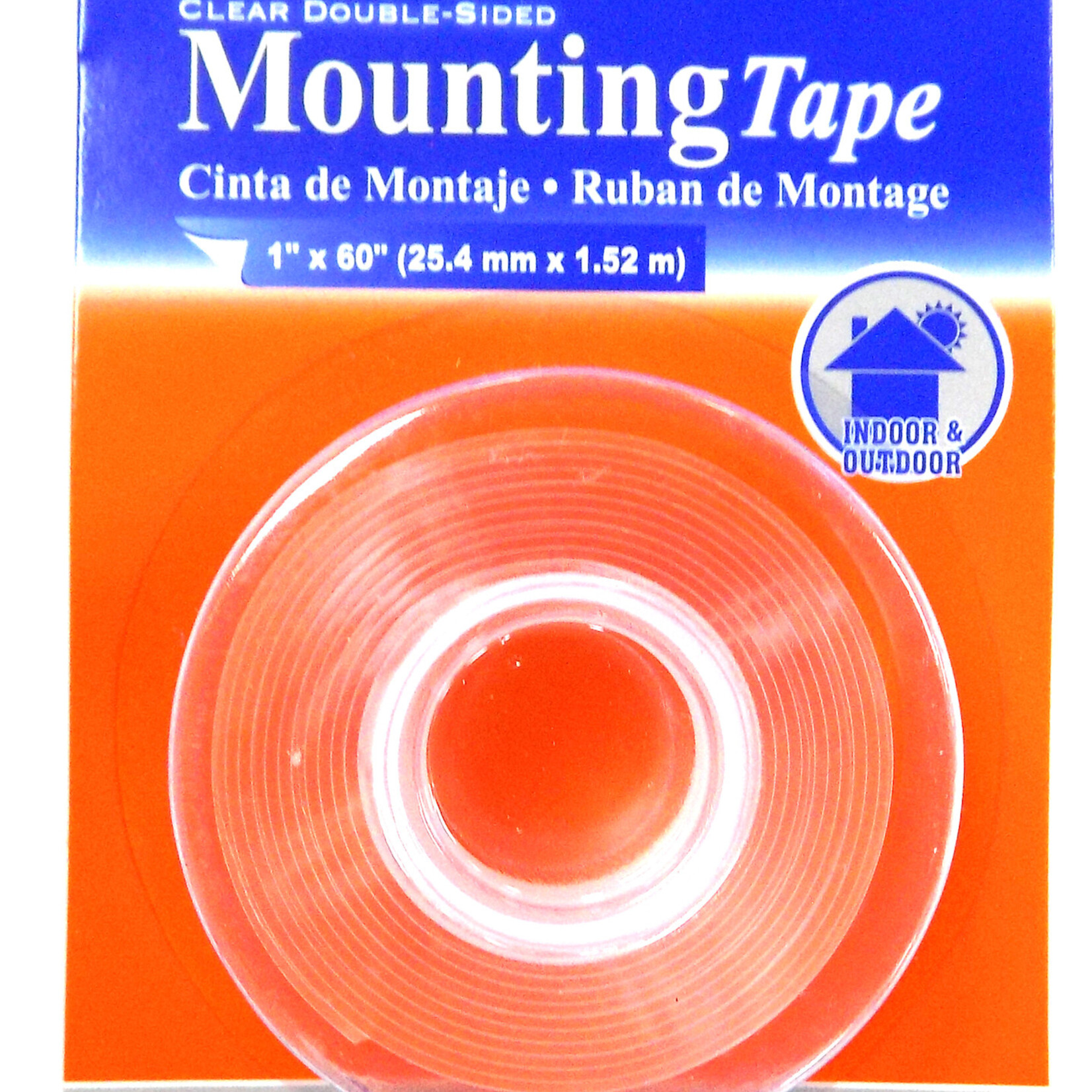 Bazic 1' X 60: Double Sided Clear Mounting Tape