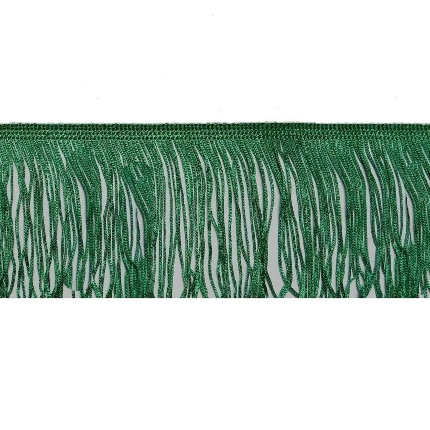 Rayon Fringe 4 Inches (18.04 Yards) Green/ Olive Green & Emerald Green