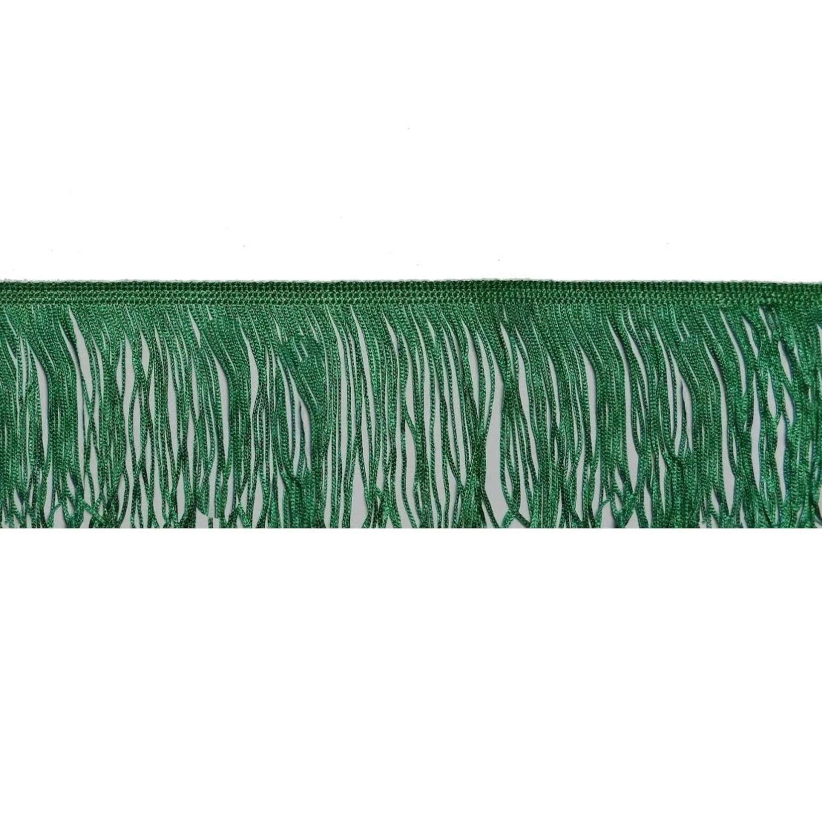 Rayon Fringe 4 Inches (18.04 Yards) Green/ Olive Green & Emerald Green