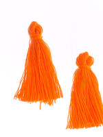 Cotton Tassels (20 pcs) 1 Inch Orange