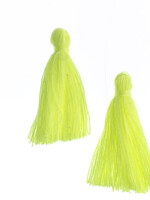 Cotton Tassels (20 pcs) 1 Inch Sunshine Yellow