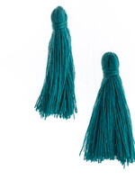 Cotton Tassels (20 pcs) 1 Inch Teal