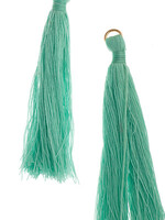 Cotton Tassels 2.25cm  (10 pieces) Turquoise