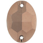 Metallic Sew-On Stones 13 x 18mm Oval (50 pieces) Copper